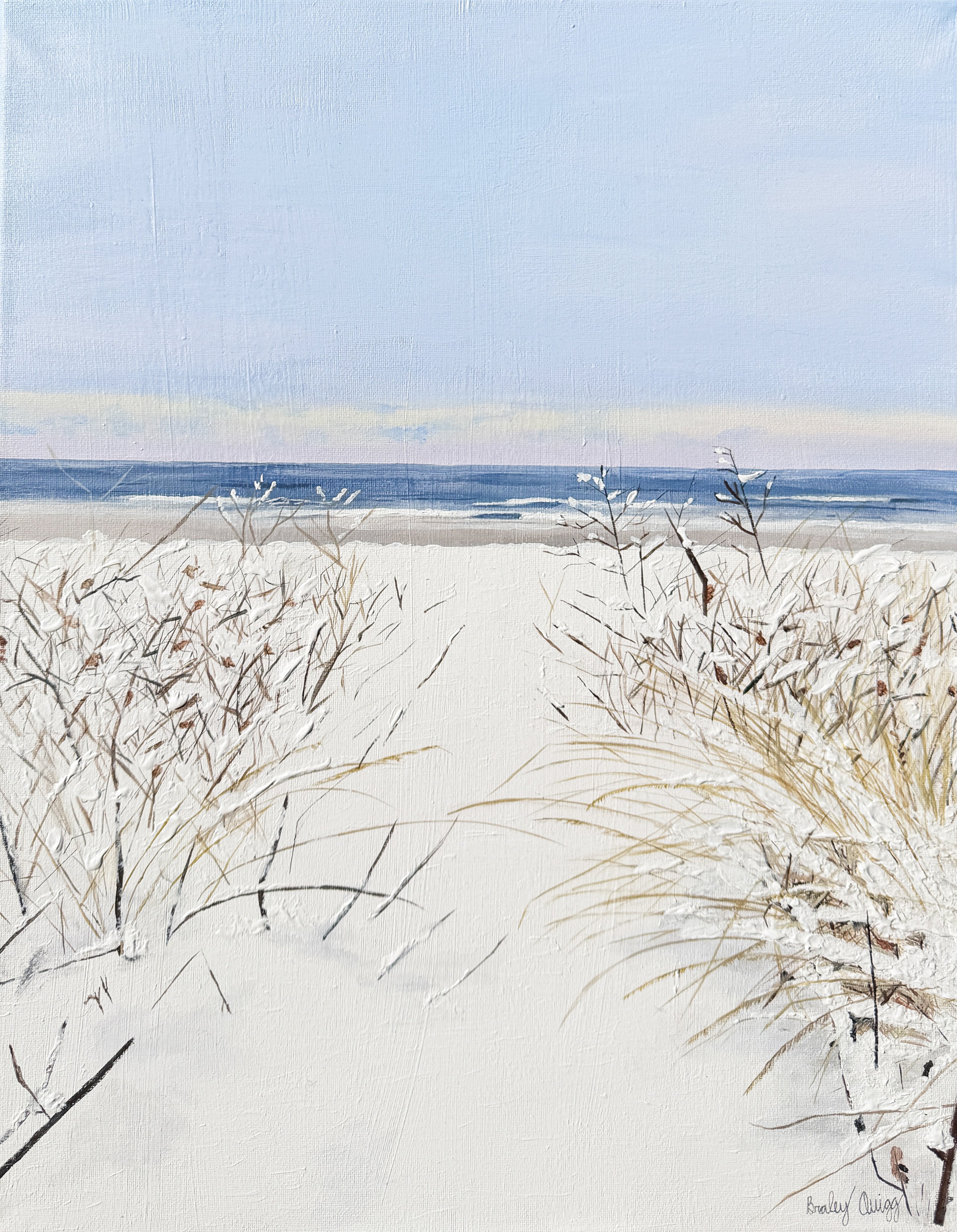 Snow on the Beach Print