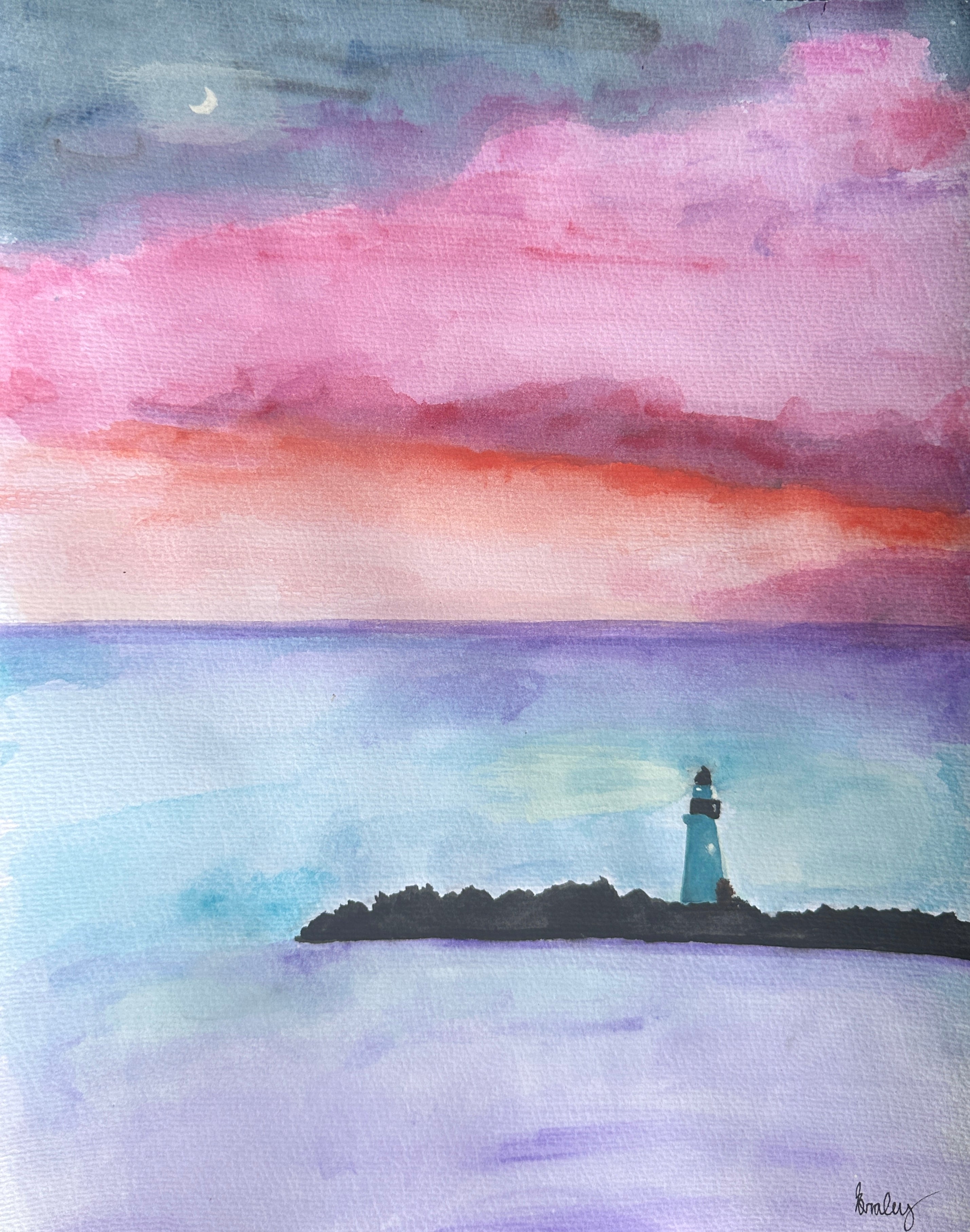 Lighthouse Sunset Print