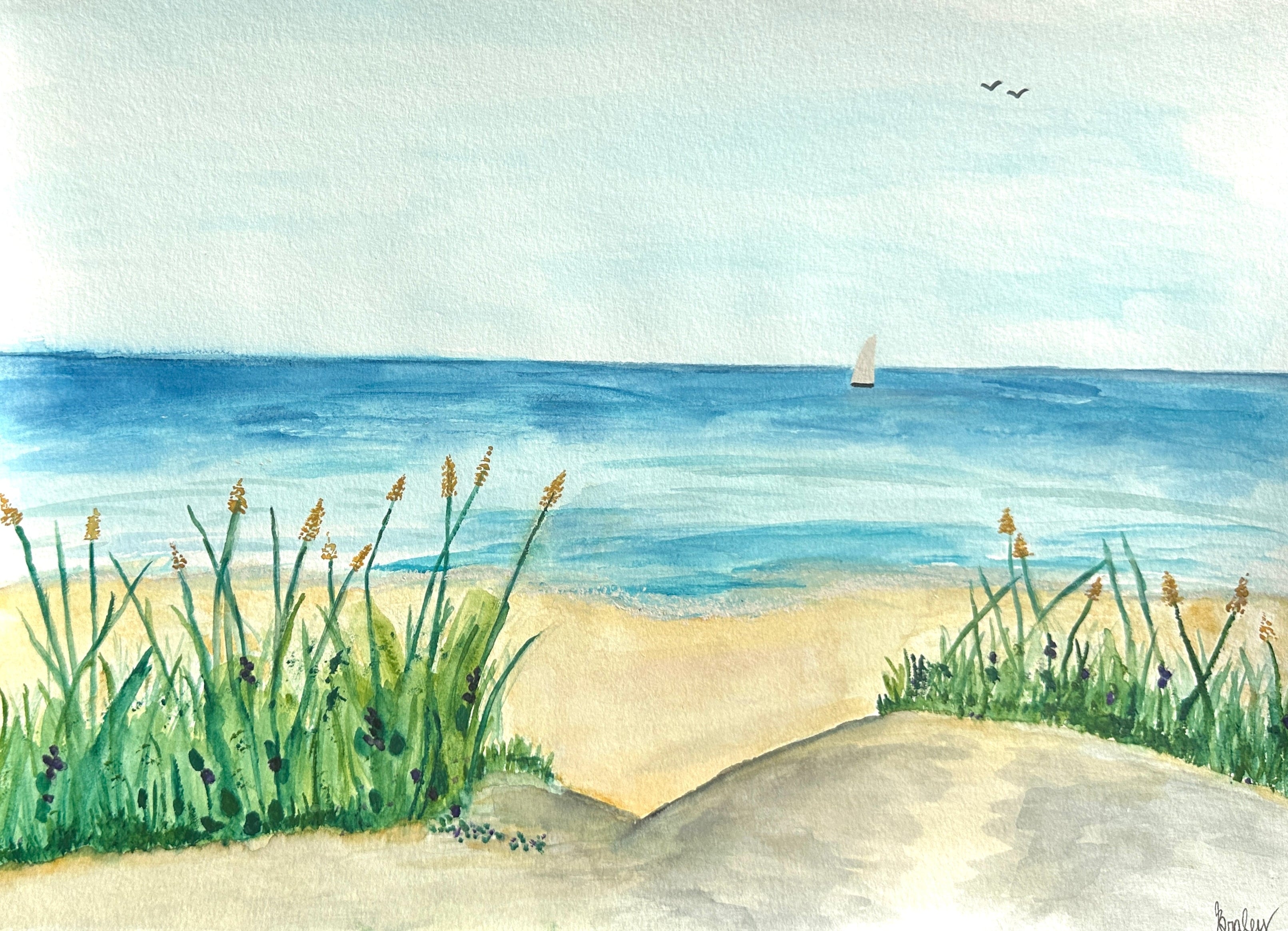 Beach, 11x15 Inch Original