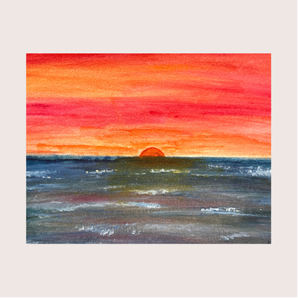 Rainbow Sunset Original